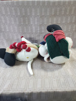 (B) Pair of Stuffed Christmas Dolls