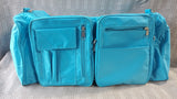 Blue Collapsible Weekender Duffle Bag