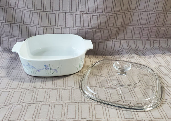 Vintage Shadow Iris Corning Ware A-2-B Casserole Dish