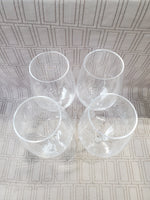 Set of 4 Plastic Wine Goblets