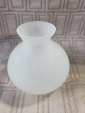 Small Frosted Glass Bud Vase