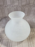 Small Frosted Glass Bud Vase