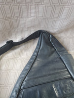 Vintage Ameribag Black Leather Crossbody Travel Bag