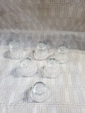 Set of 6 Duralex Picardie Clear Tempered Glass Shot Glasses