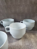 Set of 6 White World Market Stacking Mugs with Stand (2 AVAILABLE PRICED INDIVIDUALLY AT $25 EACH)