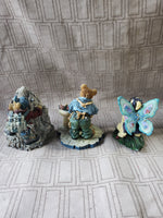 (A) 3 Piece Lot of Assorted Boyd's Bear Figurines