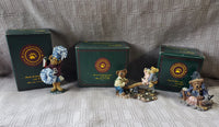 (B) 3 Piece Lot of Assorted Boyd's Bear Figurines