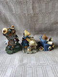 (C) 3 Piece Lot of Assorted Boyd's Bear Figurines