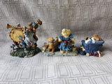 (C) 3 Piece Lot of Assorted Boyd's Bear Figurines