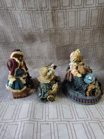 (E) 3 Piece Lot of Assorted Boyd's Bear Figurines