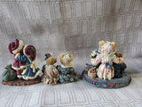 (E) 3 Piece Lot of Assorted Boyd's Bear Figurines