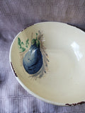 Vintage Made in Italy Eggplant Mixing Bowl