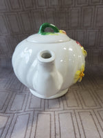 Vintage Pansy Flower Teapot