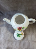 Vintage Pansy Flower Teapot