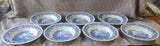 Set of 7 Silverdale Swinnertons Blue and White Bowls