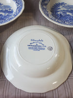 Set of 7 Silverdale Swinnertons Blue and White Bowls