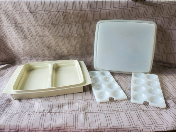 Vintage Tupperware Deviled Egg 723-3 Tray