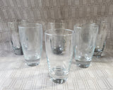 Set of 6 Clear Glass Tumblers