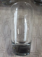 Set of 6 Clear Glass Tumblers