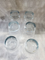 Set of 6 Clear Glass Tumblers