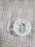 Set of 6 Vintage Clear Glass Salt Cellars (2 SETS AVAILABLE PRICED INDIVIDUALLY AT $12 EACH)