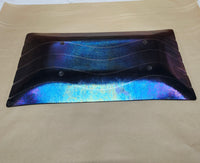 Iridescent Glass Catch All Trinket Tray