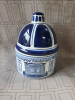 Vintage Delft Blauw Renaissance Amsterdam Hotel Trinket Jar