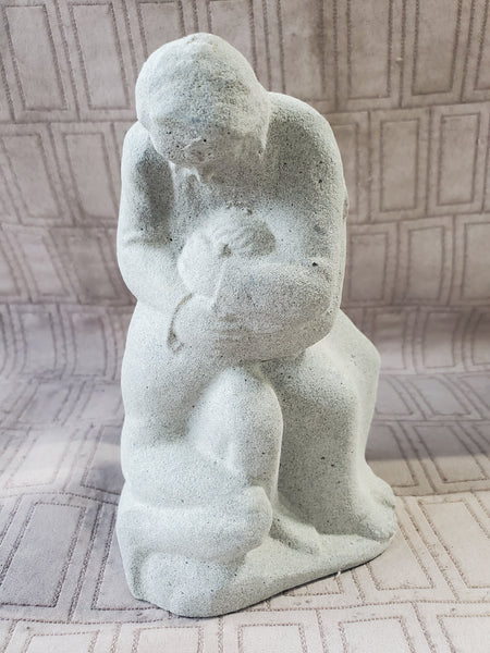 Forde Crafts LTD Irish Folk Art Man Hugging Child Sculpture