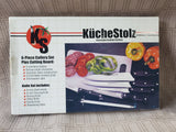 Vintage KücheStolz 6 Piece Cutlery Set with Cutting Board