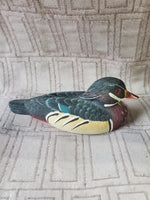 Small Signed Wooden Decoy Duck