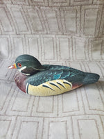 Small Signed Wooden Decoy Duck