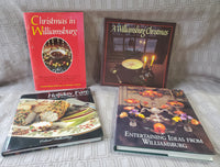 Lot of 4 Williamsburg Virginia Holiday Entertaining Books