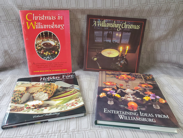 Lot of 4 Williamsburg Virginia Holiday Entertaining Books