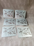 Set of 6 Metal Bird Coasters