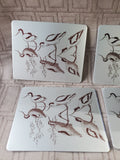 Set of 6 Metal Bird Coasters