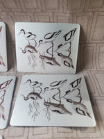 Set of 6 Metal Bird Coasters