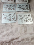 Set of 6 Metal Bird Coasters