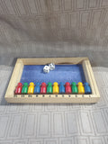 Vintage Wooden Shut the Box Game