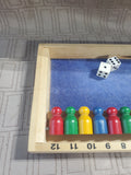 Vintage Wooden Shut the Box Game