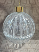 Heavy Clear Glass Ornament Trinket Jar