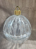 Heavy Clear Glass Ornament Trinket Jar