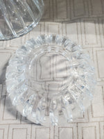 Heavy Clear Glass Ornament Trinket Jar