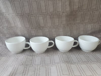 Set of 4 Made in Portugal White Espresso Mugs