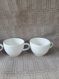 Set of 4 Made in Portugal White Espresso Mugs