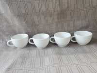 Set of 4 Made in Portugal White Espresso Mugs