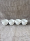 Set of 4 Made in Portugal White Espresso Mugs