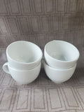 Set of 4 Made in Portugal White Espresso Mugs