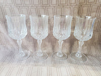 Set of 4 Cristal d'Arques Longchamp Goblets