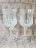 Set of 4 Cristal d'Arques Longchamp Goblets