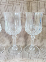 Set of 4 Cristal d'Arques Longchamp Goblets